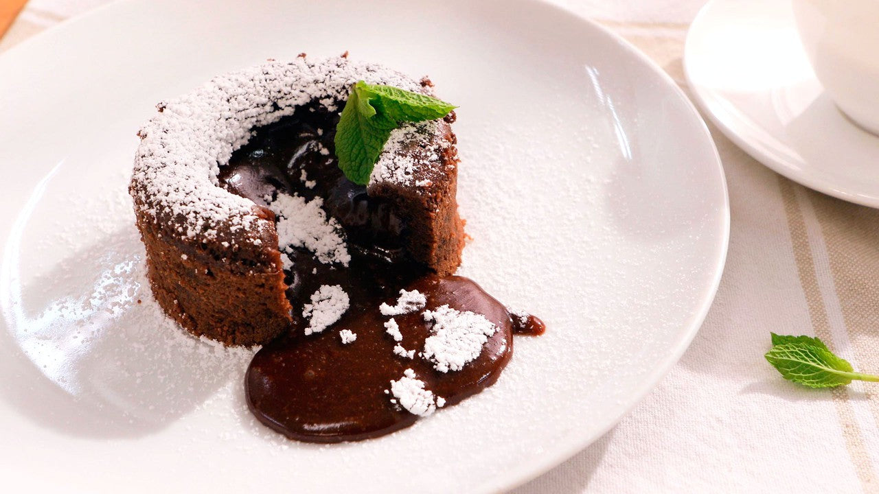 COULANT DE CHOCOLATE Y GALLETA