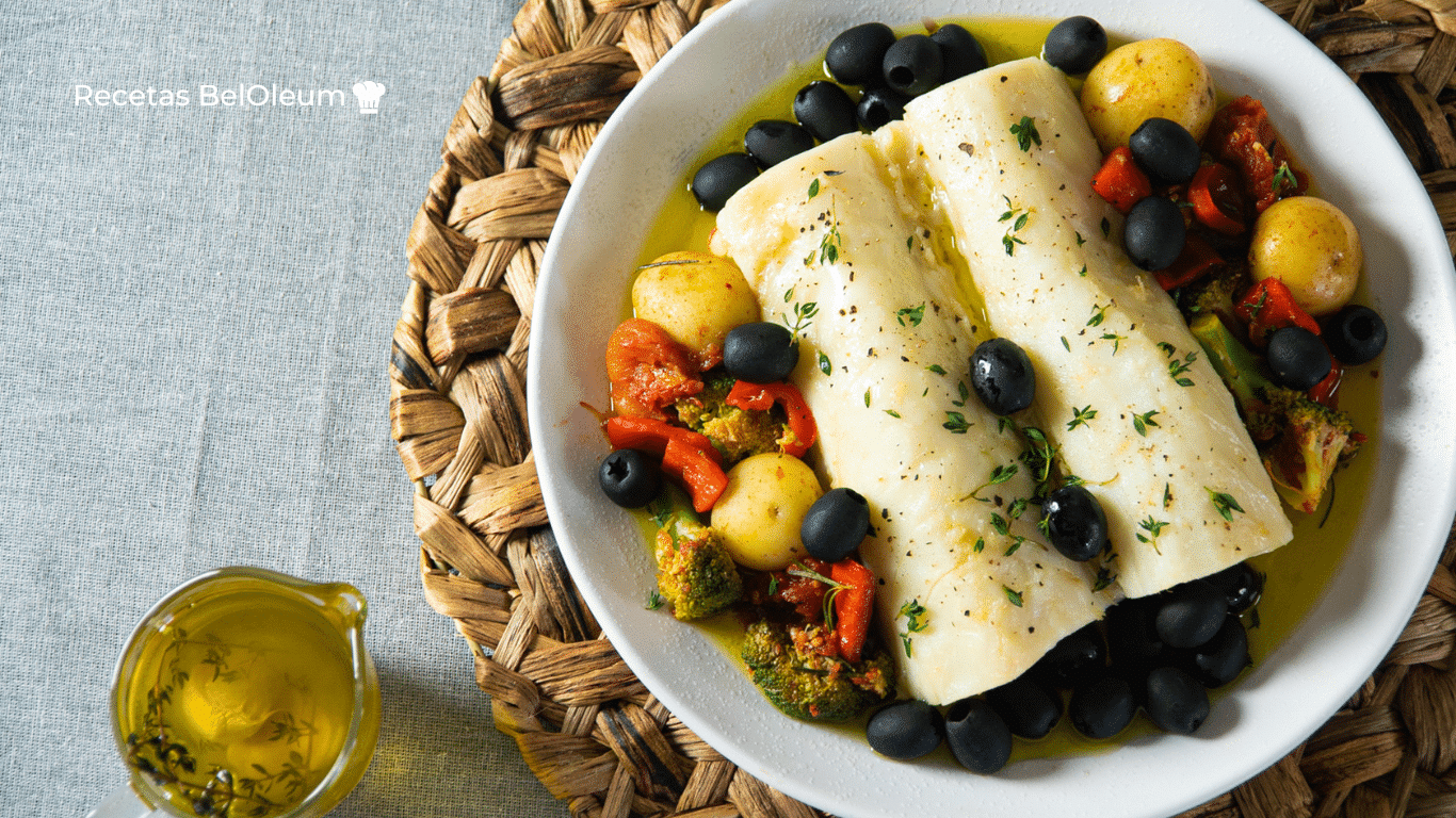 BACALAO CONFITADO CON VERDURITAS